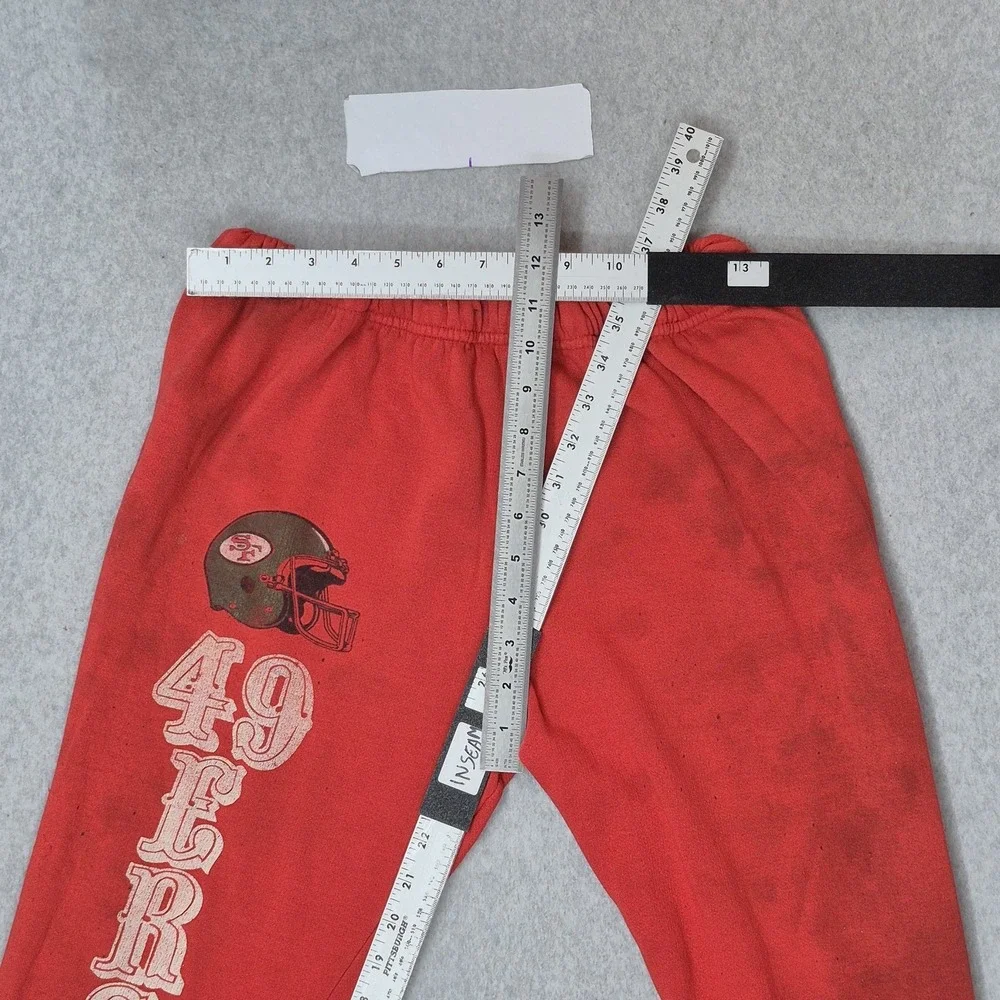 VINTAGE San Francisco 49ers Boys Sweatpants L Red JACQE 90s USA READ